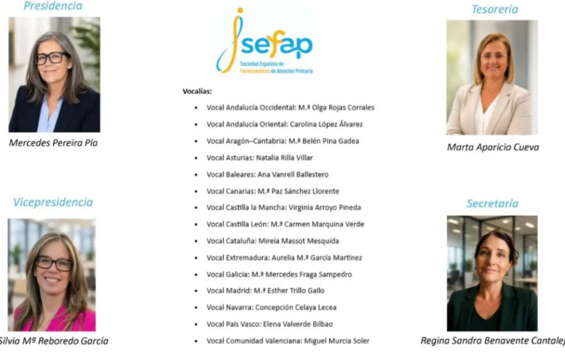 Nueva Junta Directiva de SEFAP presidida por Mercedes Pereira Pía en 2026